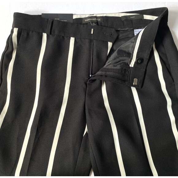 Banana Republic Avery Ankle Pants Womens 4 Long  Multi Striped Crop Trouser New - Picture 3 of 16